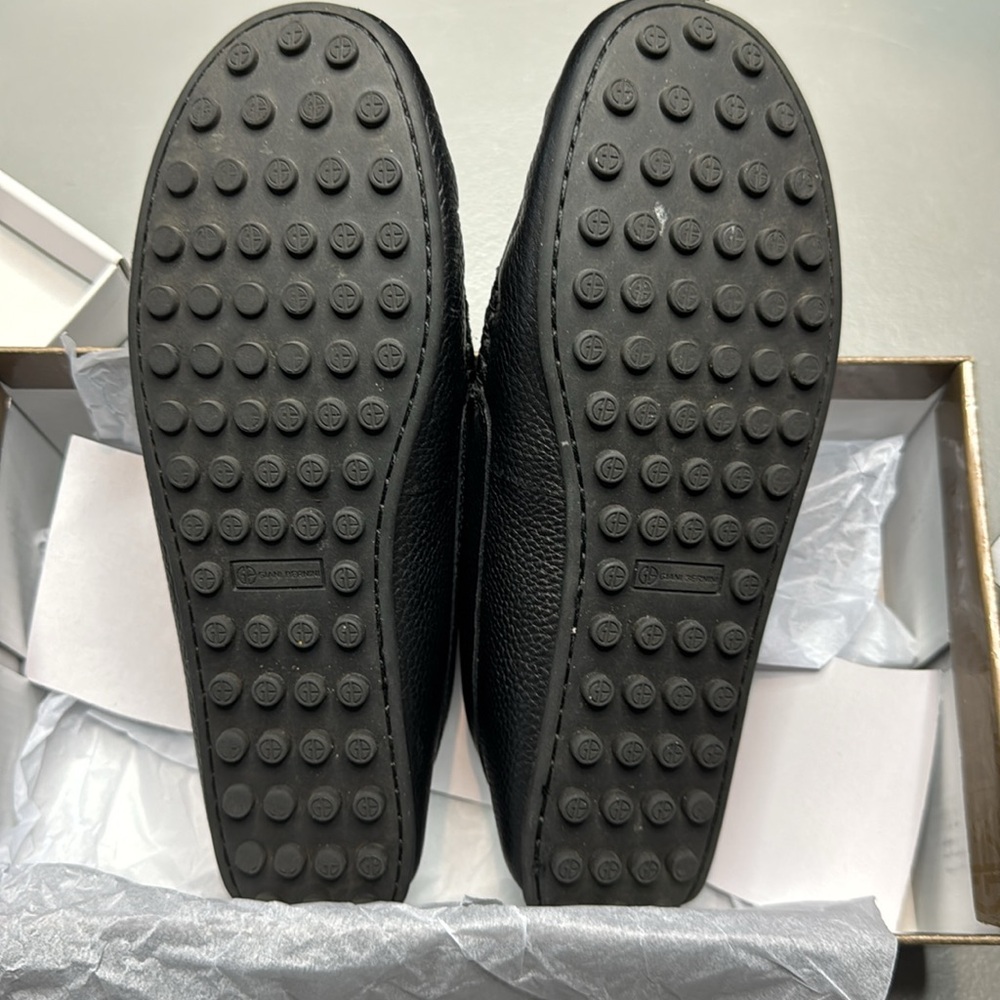 Giani Bernini Women's Carinna Memory Foam Slip on Drivers Black Leather - Picture 11 of 11
